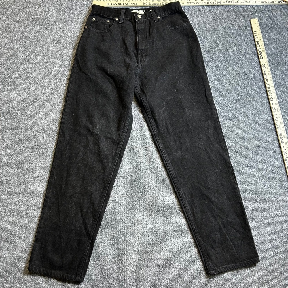 Crossroads Jeans Womens Size 10R Black Classic Straight Leg High Rise Denim